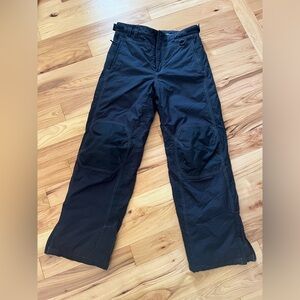 LL Bean Kids Black Snow Ski Outdoor Insulated Pants water resistant‎ warm Sz 16